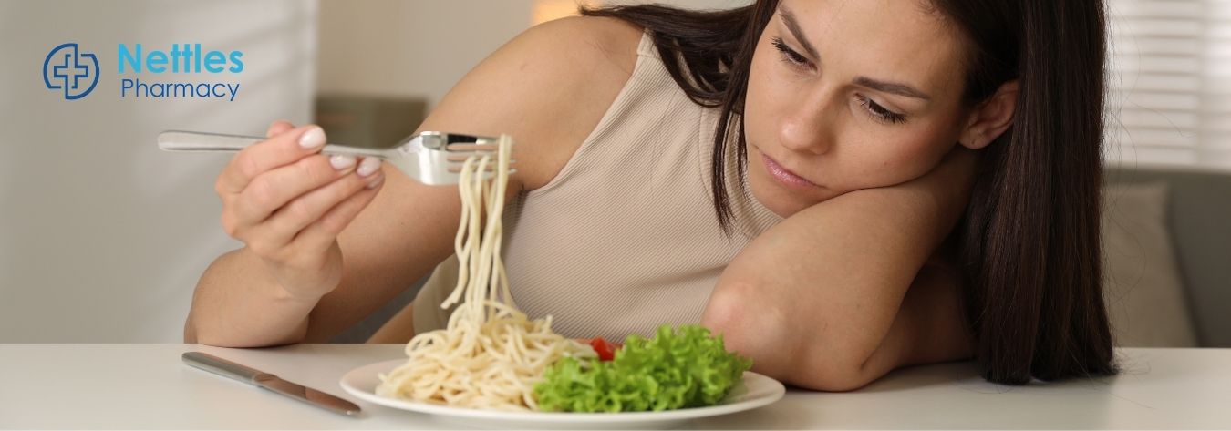 Woman with appetite change on weight loss injections