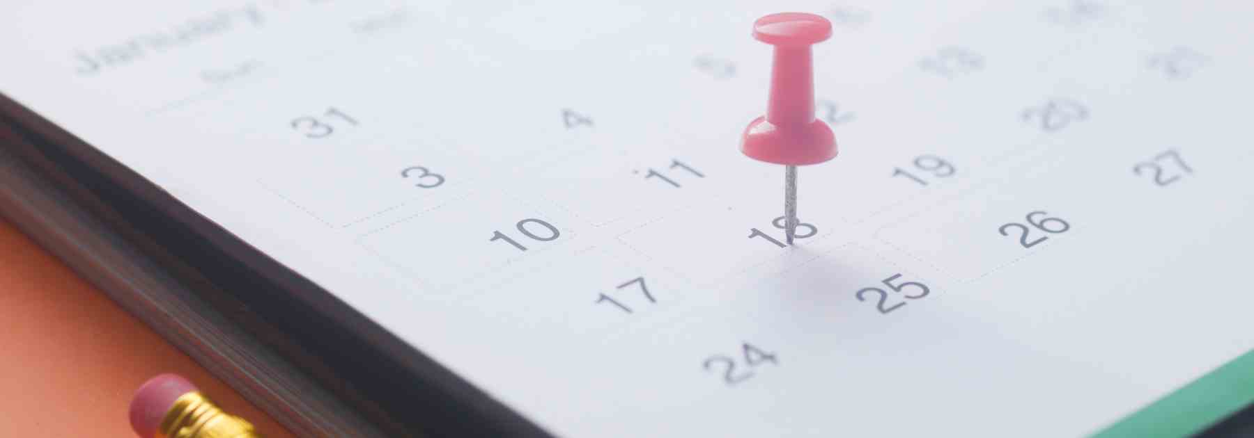 A calendar to highlight the importance of timing with emergency contraception